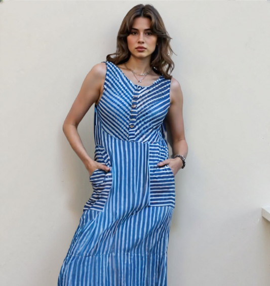 Blue Stripped Dress