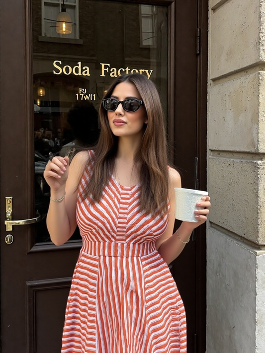 Red Stripped Dress