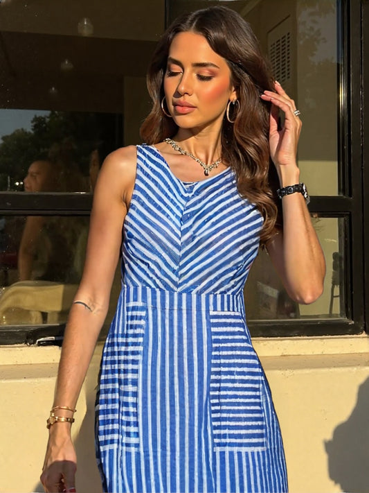Blue Stripped Dress